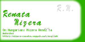 renata mizera business card